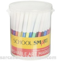 School Smart Non-Toxic Washable Marker Fine Tip Assorted Colors Pack of 100